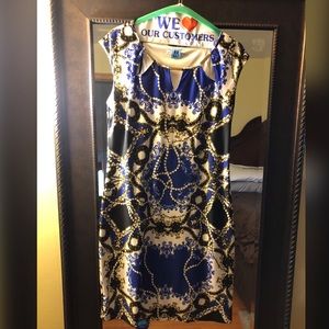Printed midi dress